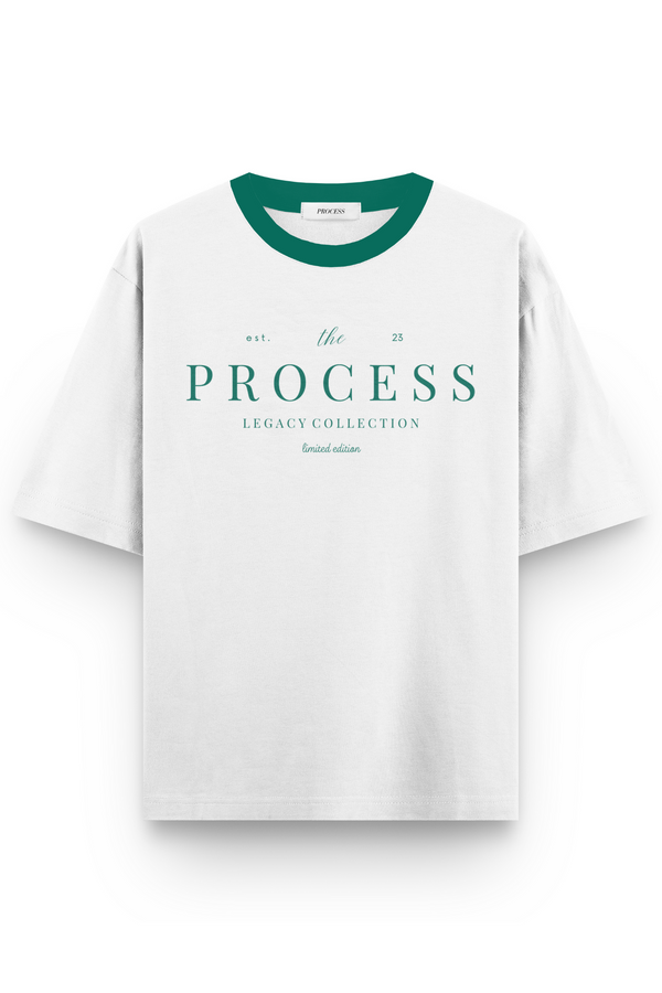 The Process T-Shirt - White/Green